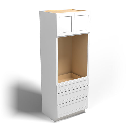 Special Order - 33" x 24" x 90" Oven Cabinet Arcadia White Shaker - OU332490 Arcadia White GHI GHI Accessories Oven Cabinets SPACW Special Order