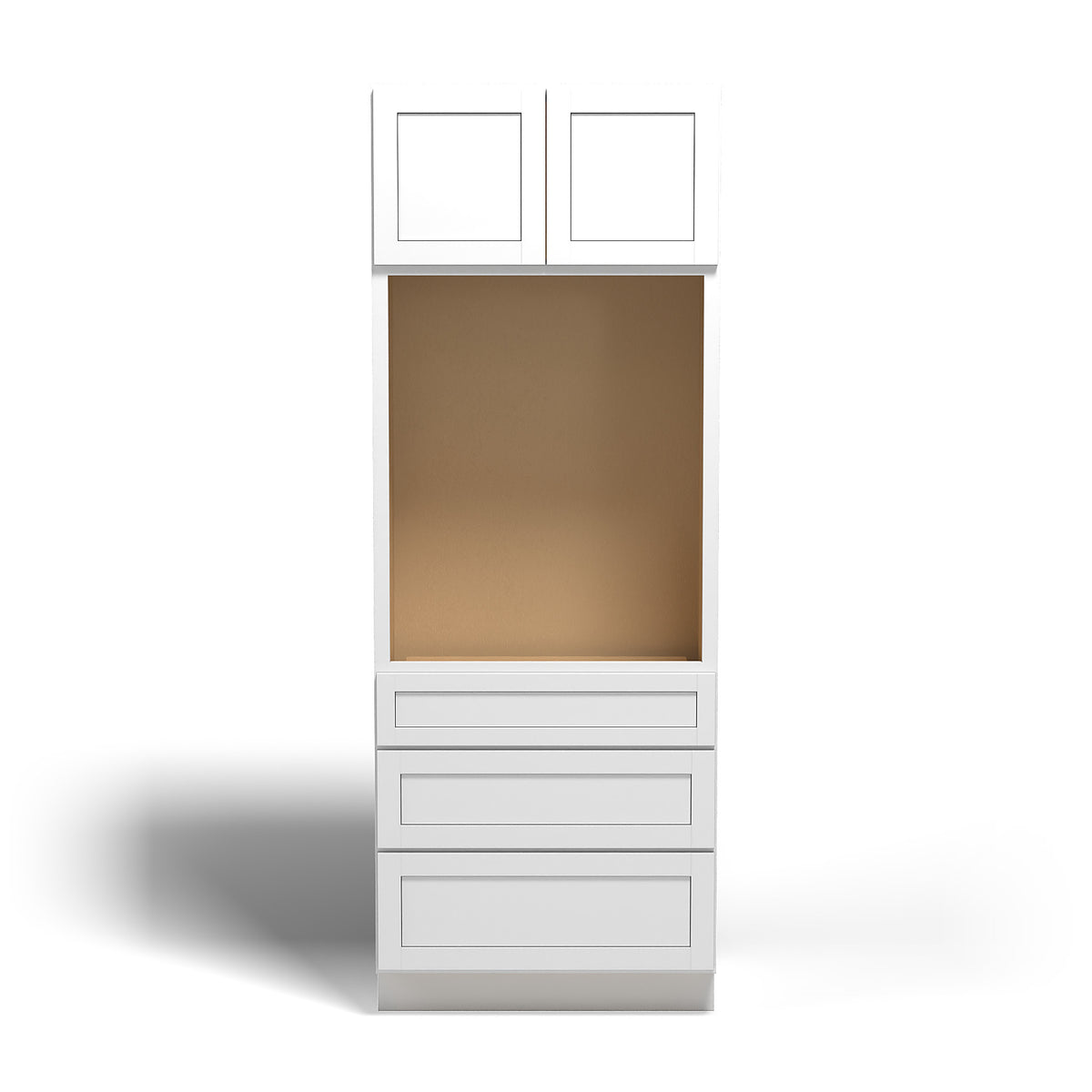 Special Order - 33" x 24" x 90" Oven Cabinet Arcadia White Shaker - OU332490 Arcadia White GHI GHI Accessories Oven Cabinets SPACW Special Order