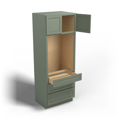 Special Order - 33" x 24" x 90" Oven Cabinet Forest Green - OU332490