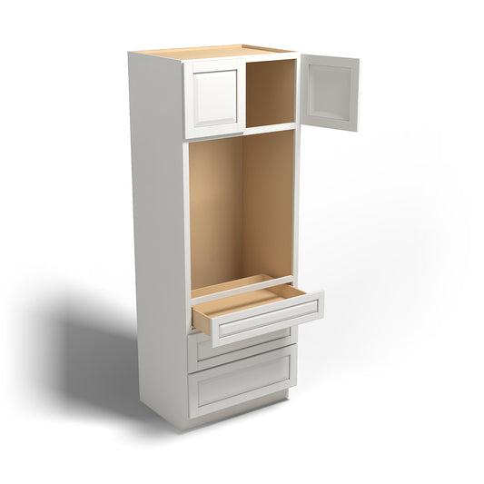 Special Order - 33" x 24" x 90" Oven Cabinet Newport White - OU332490 GHI GHI Accessories Newport White Oven Cabinets Special Order SPNPW