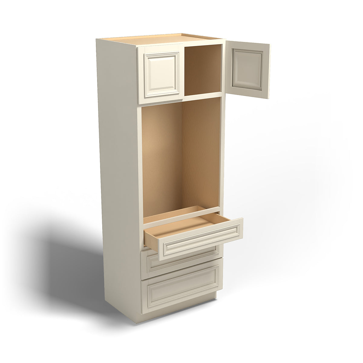 Special Order - 33" x 24" x 90" Oven Cabinet Nantucket Linen - OU332490 GHI GHI Accessories Nantucket Linen Oven Cabinets Special Order SPNTL
