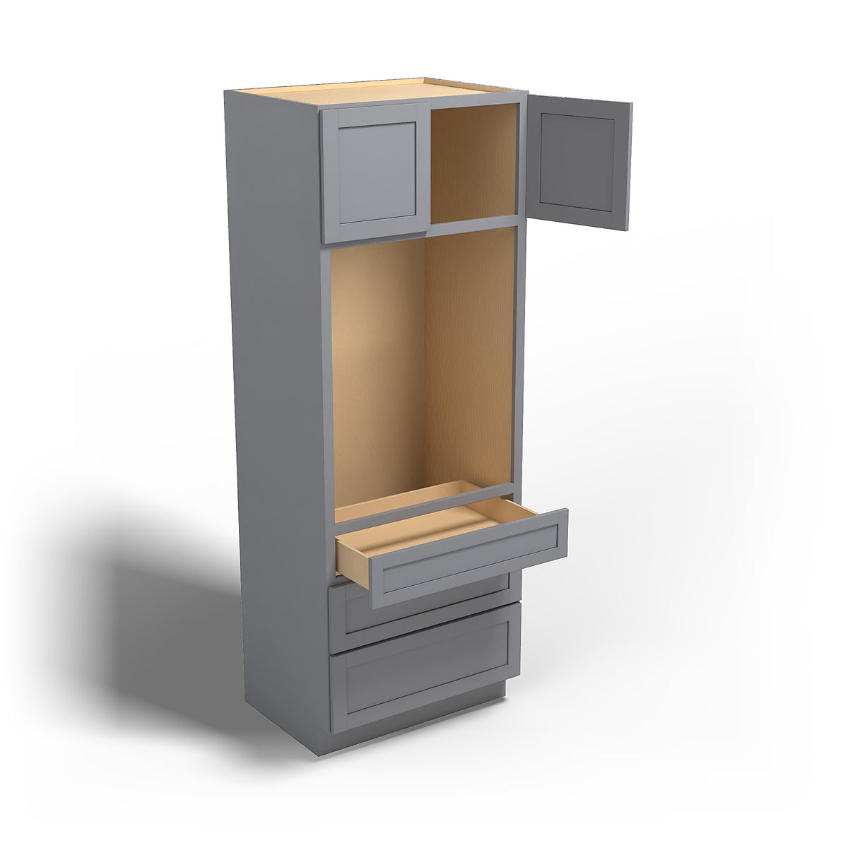 Special Order - 33" x 24" x 90" Oven Cabinet Pacific Gray - OU332490 GHI GHI Accessories Oven Cabinets Pacific Gray Special Order SPPGS