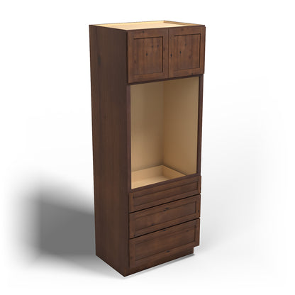 Special Order - 33" x 24" x 90" Oven Cabinet Rustic Walnut - OU332490 GHI GHI Accessories Oven Cabinets Rustic Walnut Special Order SPRWS