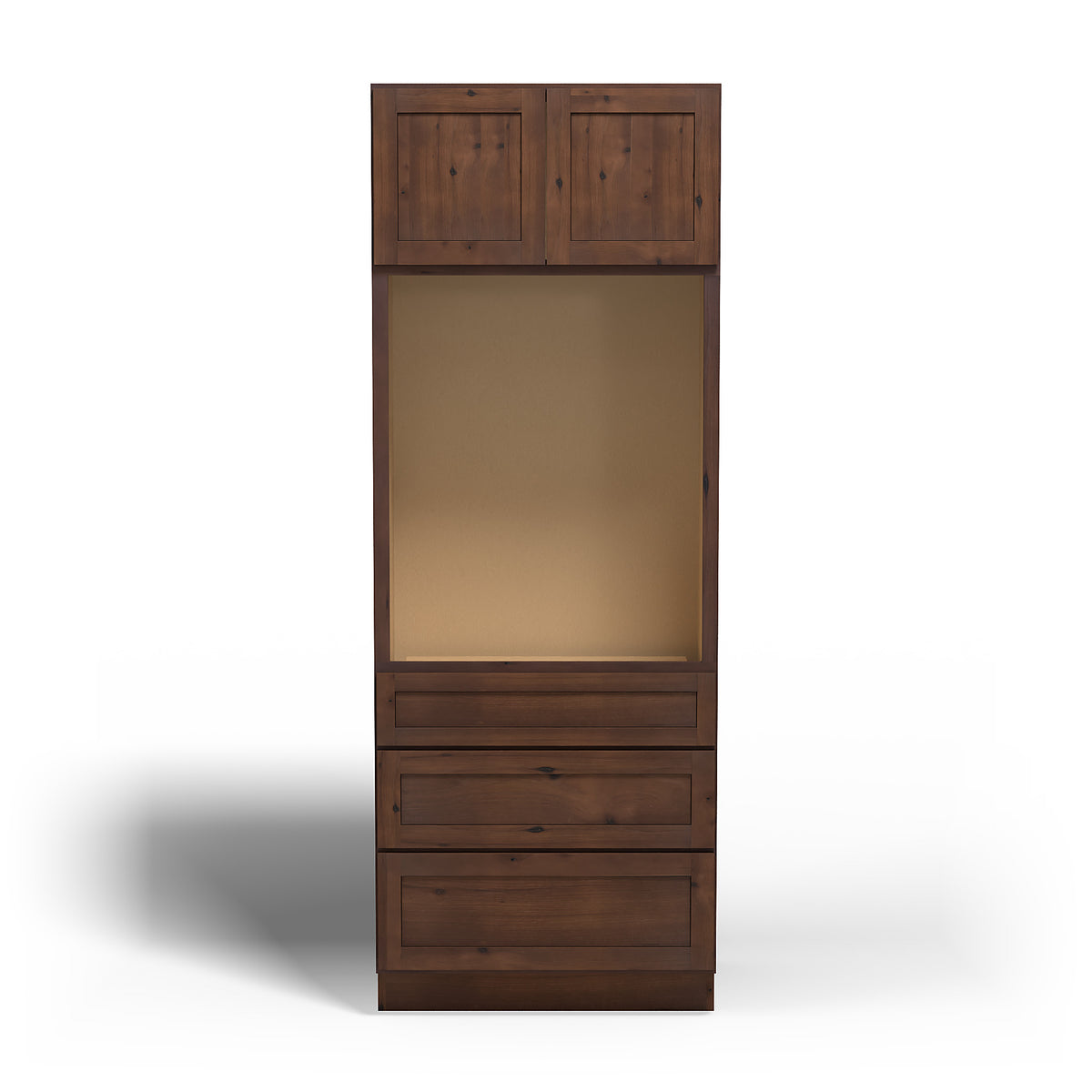 Special Order - 33" x 24" x 90" Oven Cabinet Rustic Walnut - OU332490 GHI GHI Accessories Oven Cabinets Rustic Walnut Special Order SPRWS