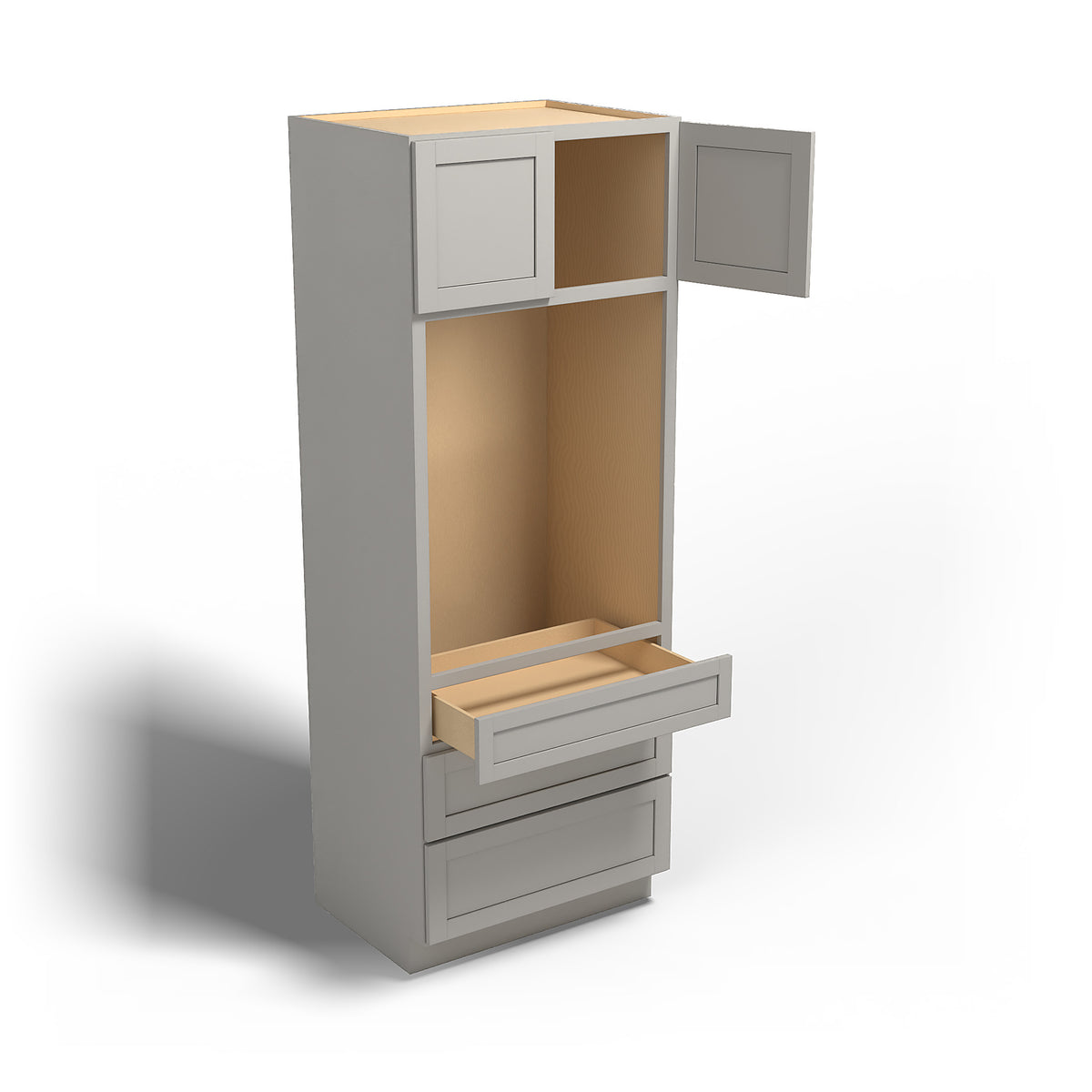 Special Order - 33" x 24" x 90" Oven Cabinet Stone Harbor Gray - OU332490 GHI GHI Accessories Oven Cabinets Special Order SPSHG Stone Harbor Gray