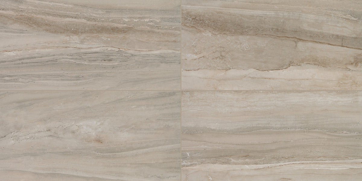 Daltile Famed Luxe porcelain tile, laid out