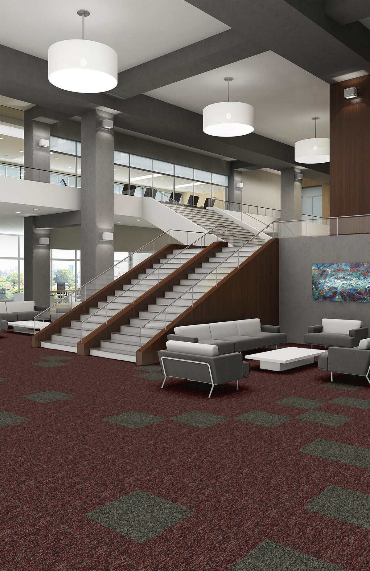 Shaw Carpet Tile Hold The Line In store location-set published-all-channels