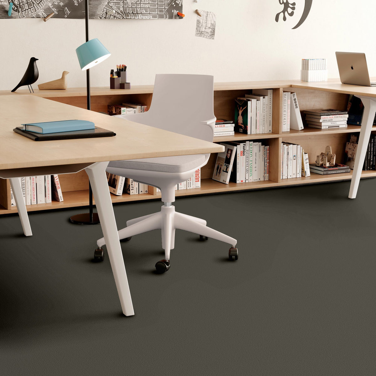 Shaw Carpet Tile Taupe In store location-set published-all-channels