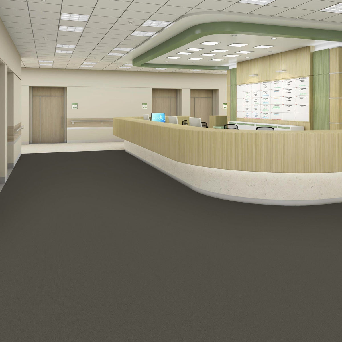 Shaw Carpet Tile Taupe In store location-set published-all-channels