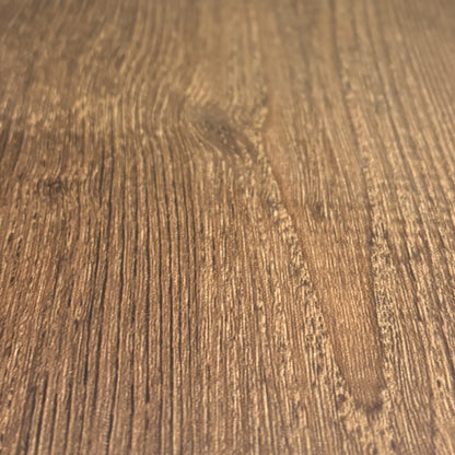 Reclaimed vinyl plank, close-up of the oak grain