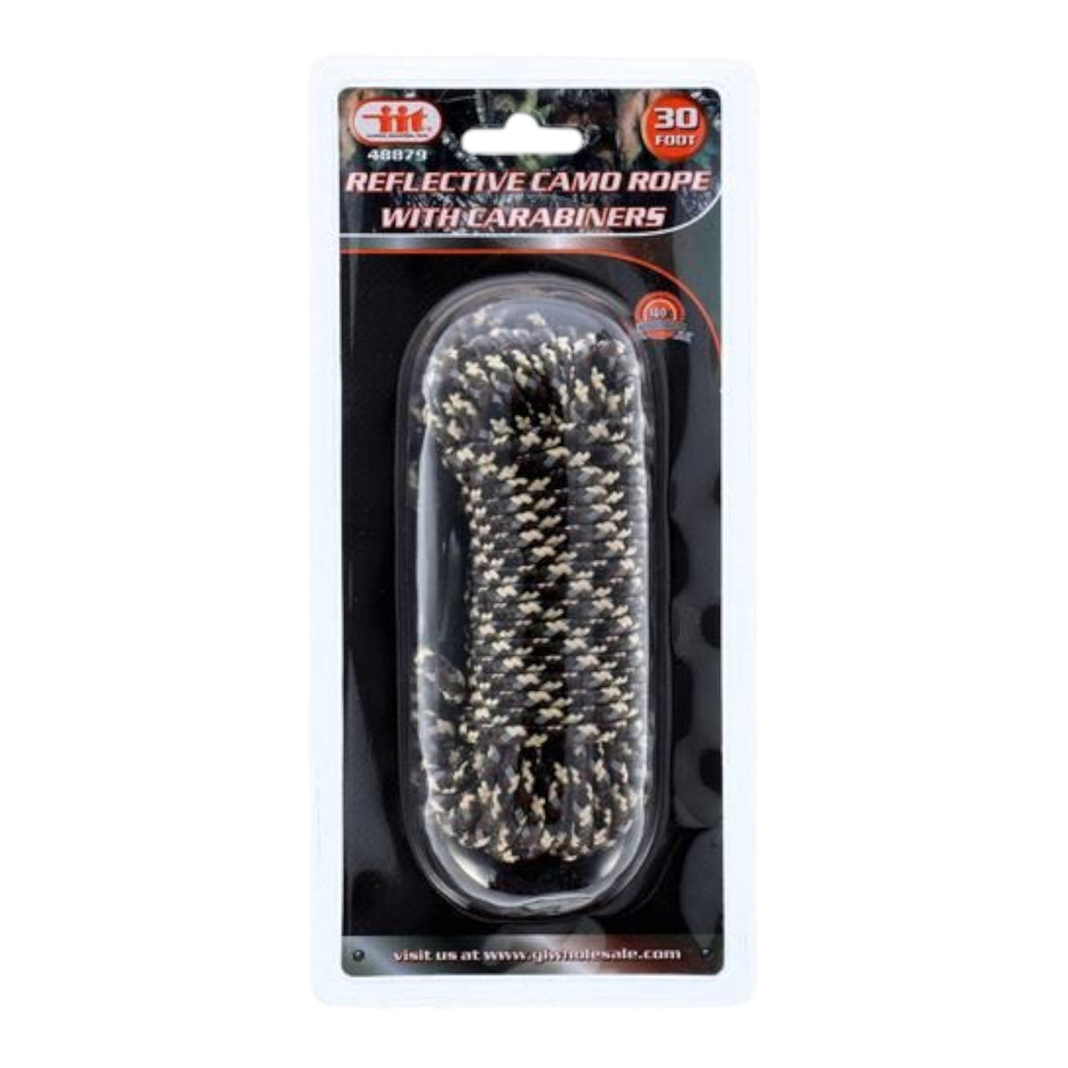 30 ft Reflective Camo Rope With Carabiner - GDM Habitat for Humanity ReStore