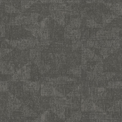 Shaw Landform carpet tile in Sediment, installed