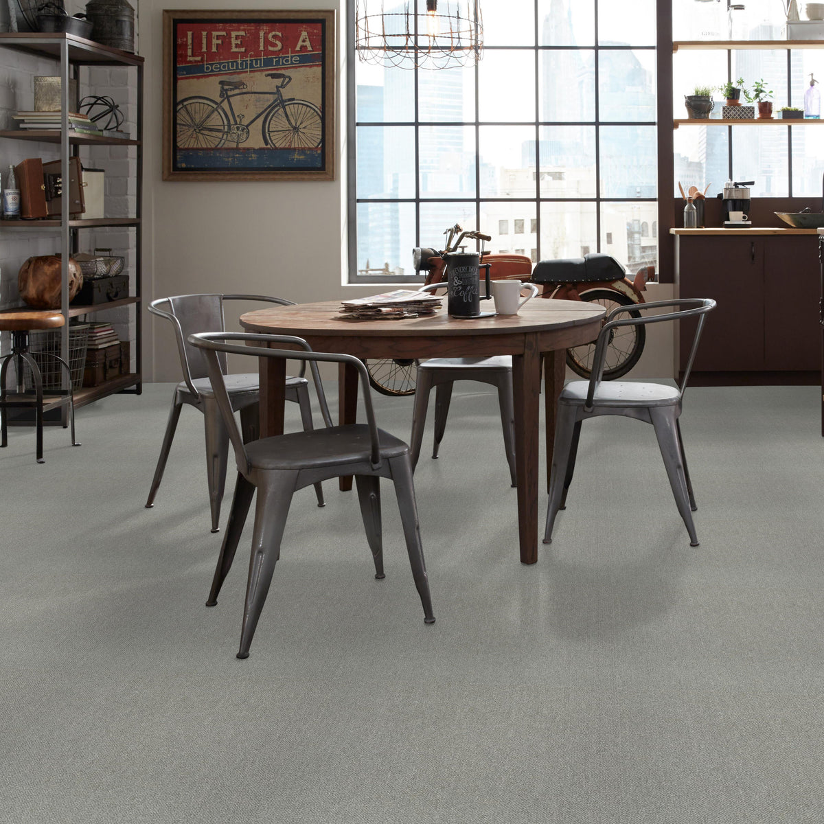 Shaw Counterpart carpet tile in Correlate, room scene