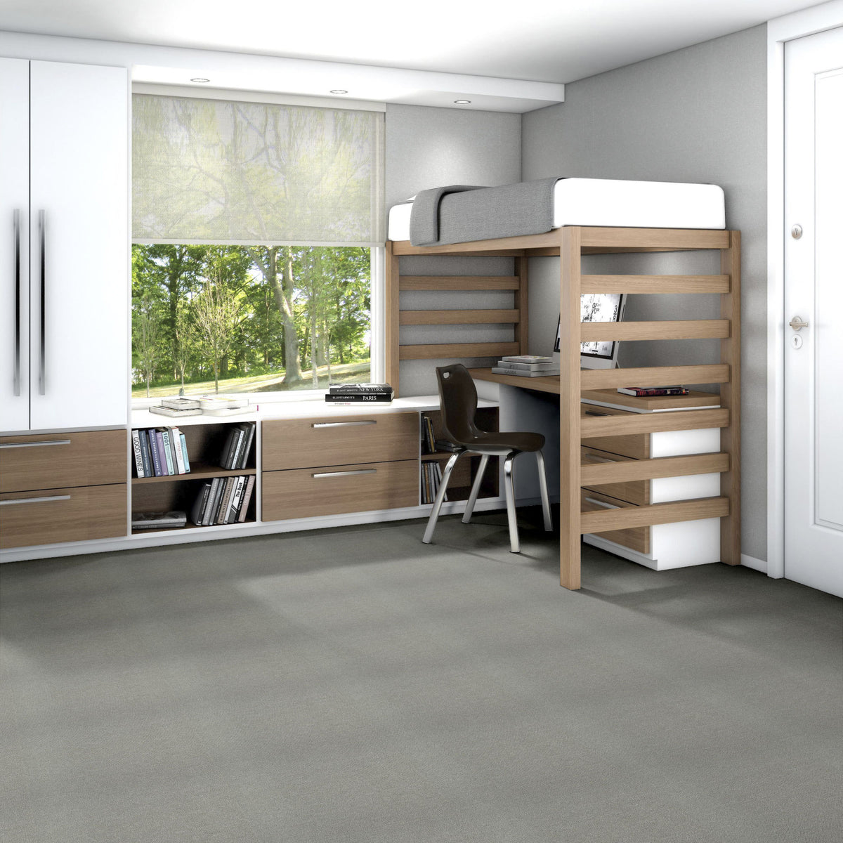 Shaw Counterpart carpet tile in Correlate, room scene