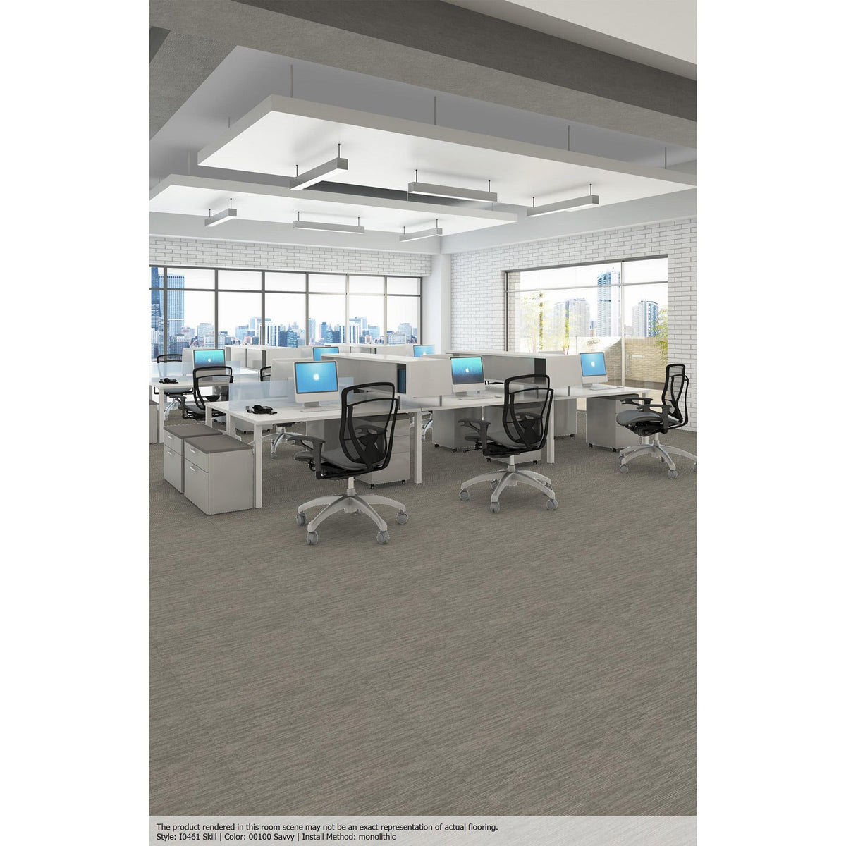 Patcraft Skill carpet tile in Savvy, room scene