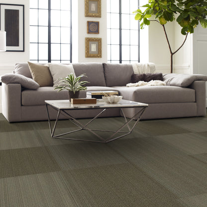 Shaw Practical carpet tile in Effective, room scene