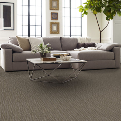 Shaw Mend carpet tile in Stitched, room scene