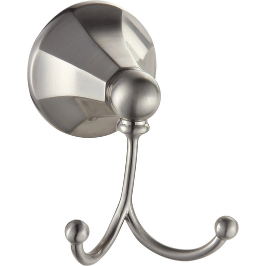 Paradise Heaven Double Robe Hook, satin nickel - GDM Habitat for Humanity ReStore