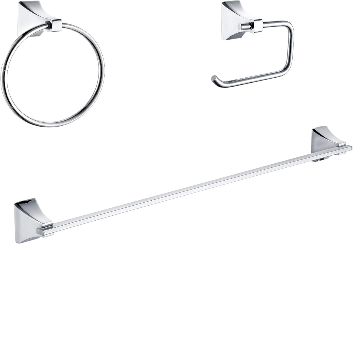 Paradise Shangri-La 3 Piece Bath Set, chrome - GDM Habitat for Humanity ReStore