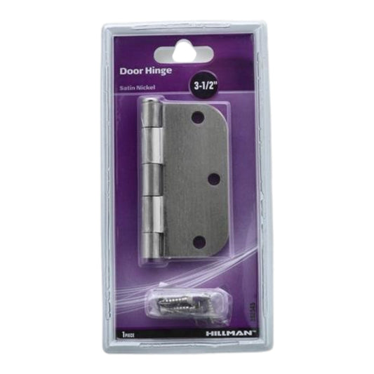 Hillman 3-1/2 in Door Hinge, satin nickel - GDM Habitat for Humanity ReStore