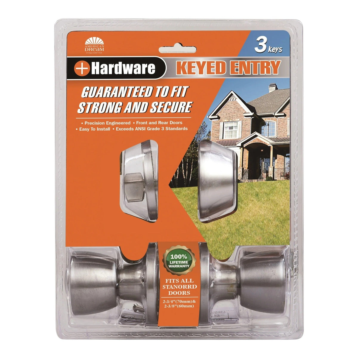 Entry Combo Lockset - Chrome FALSE location-set