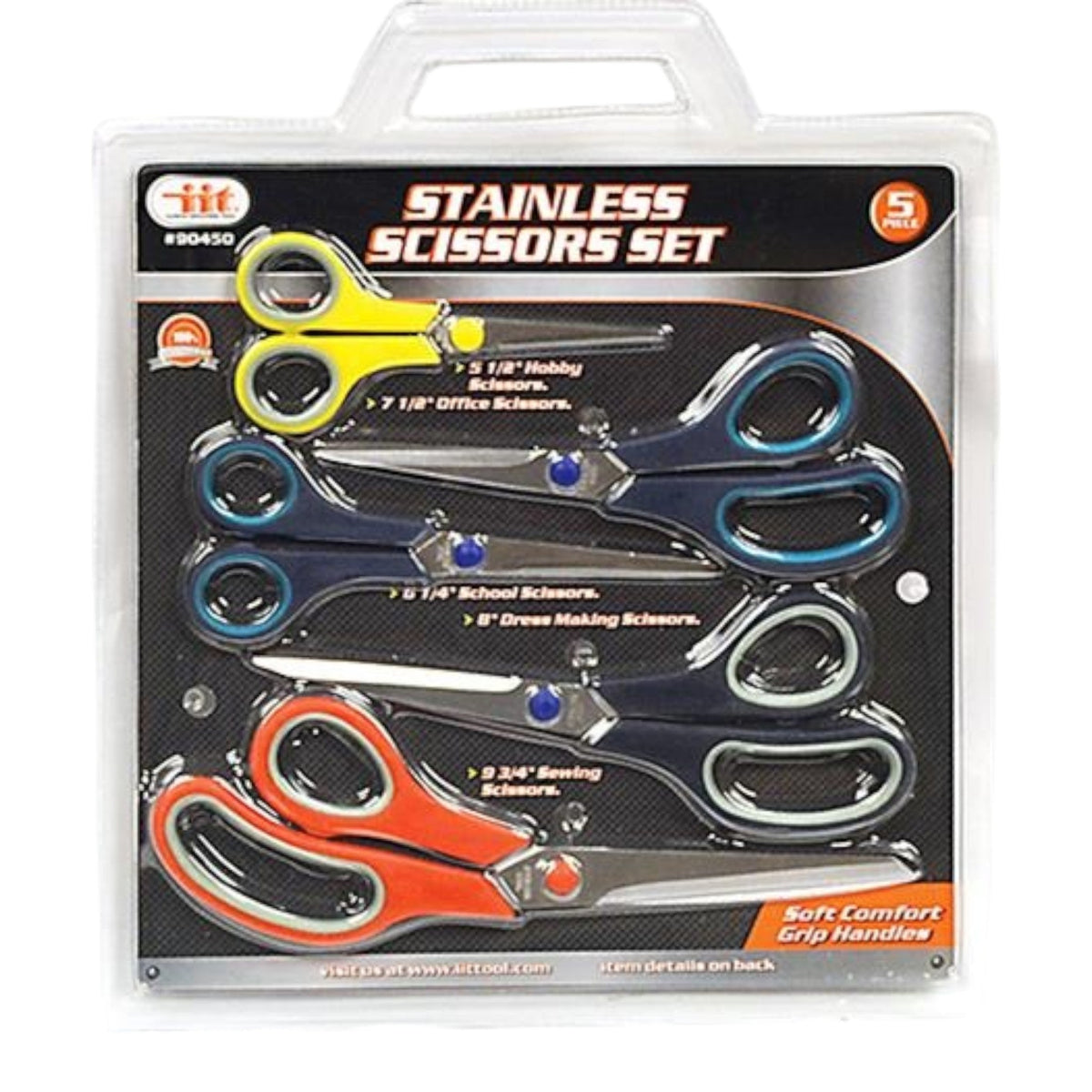 Comfort Grip Scissors Set, 5 piece - GDM Habitat for Humanity ReStore