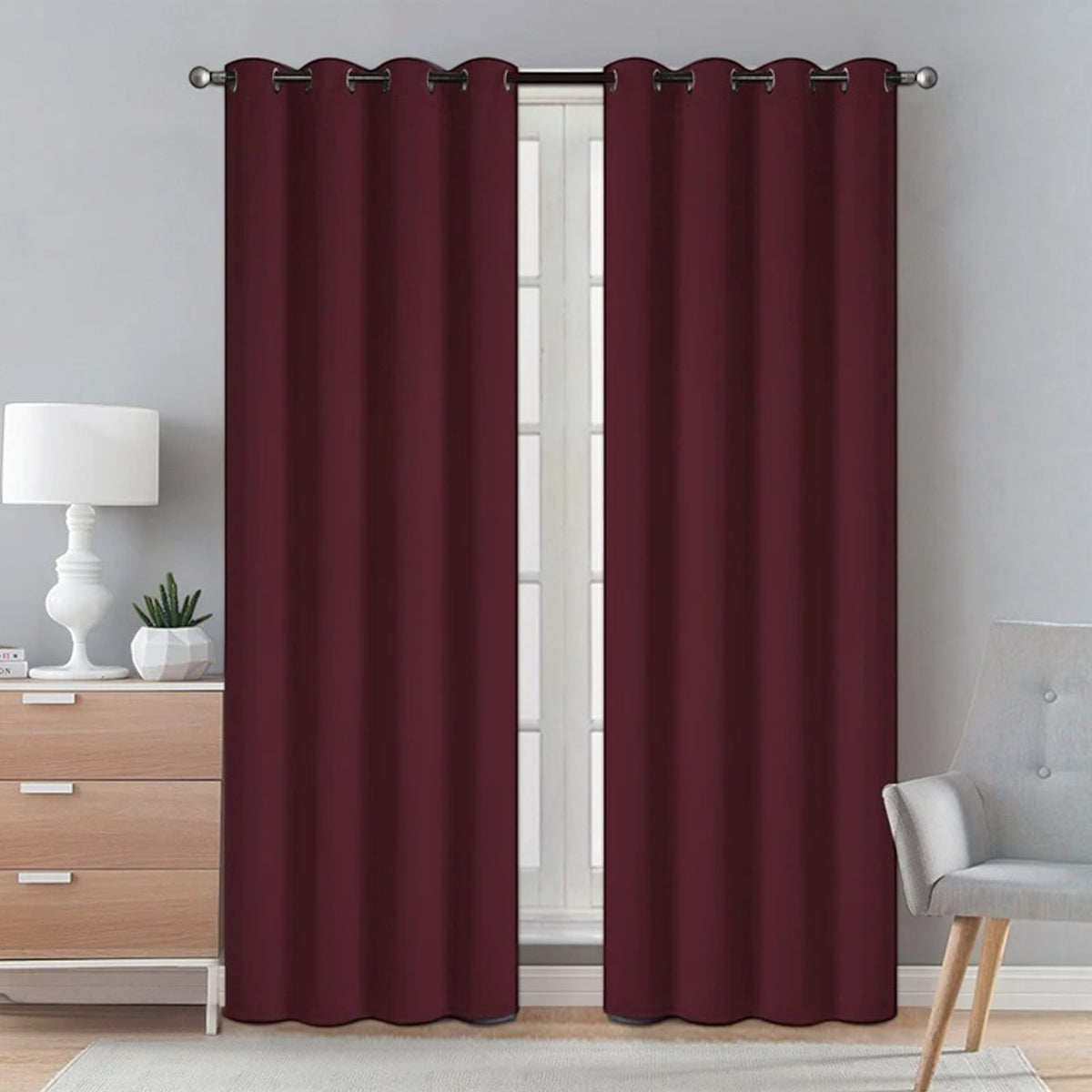 Blackout Curtain Burgundy - GDM Habitat for Humanity ReStore