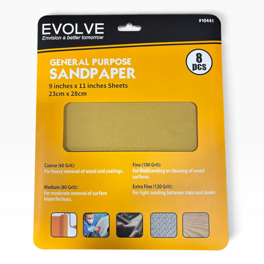 Evolve Sandpaper Pack 8pc FALSE location-set