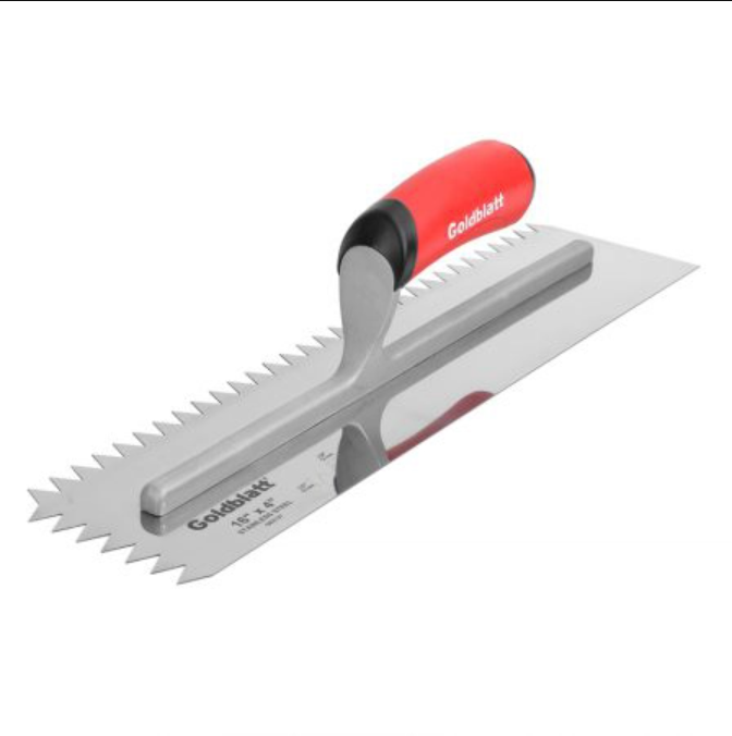 Goldblatt V Notch Trowel 1/2" Tools