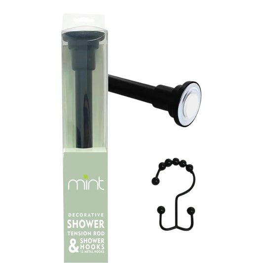 Adjustable Shower Rod, 42 to 72 in, matte black - GDM Habitat for Humanity ReStore