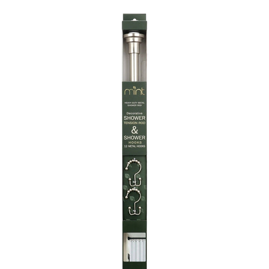 Adjustable Shower Rod, 42 to 72 in, brushed nickel - GDM Habitat for Humanity ReStore