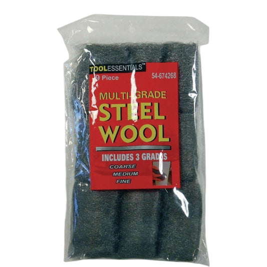 Steel Wool Assortment, 9 piece, fine medium and coarse - GDM Habitat for Humanity ReStore