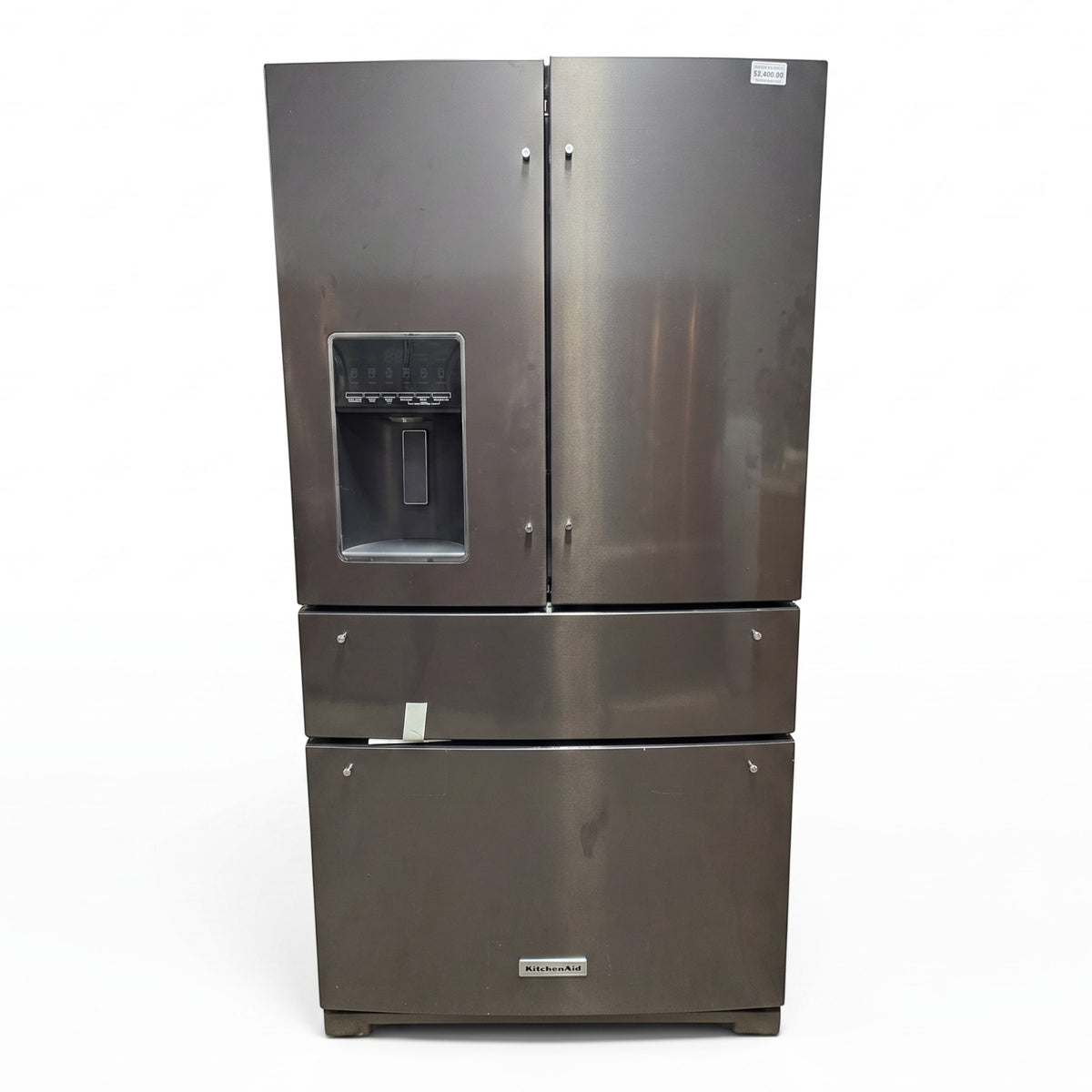 GDM Habitat for Humanity ReStore KitchenAid KRMF536RBS 4-Door French Door Refrigerator, Black Stainless