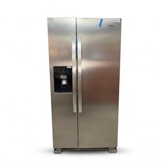 GDM Habitat for Humanity ReStore Whirlpool WRS321SDHZ Side-by-Side Refrigerator, Stainless