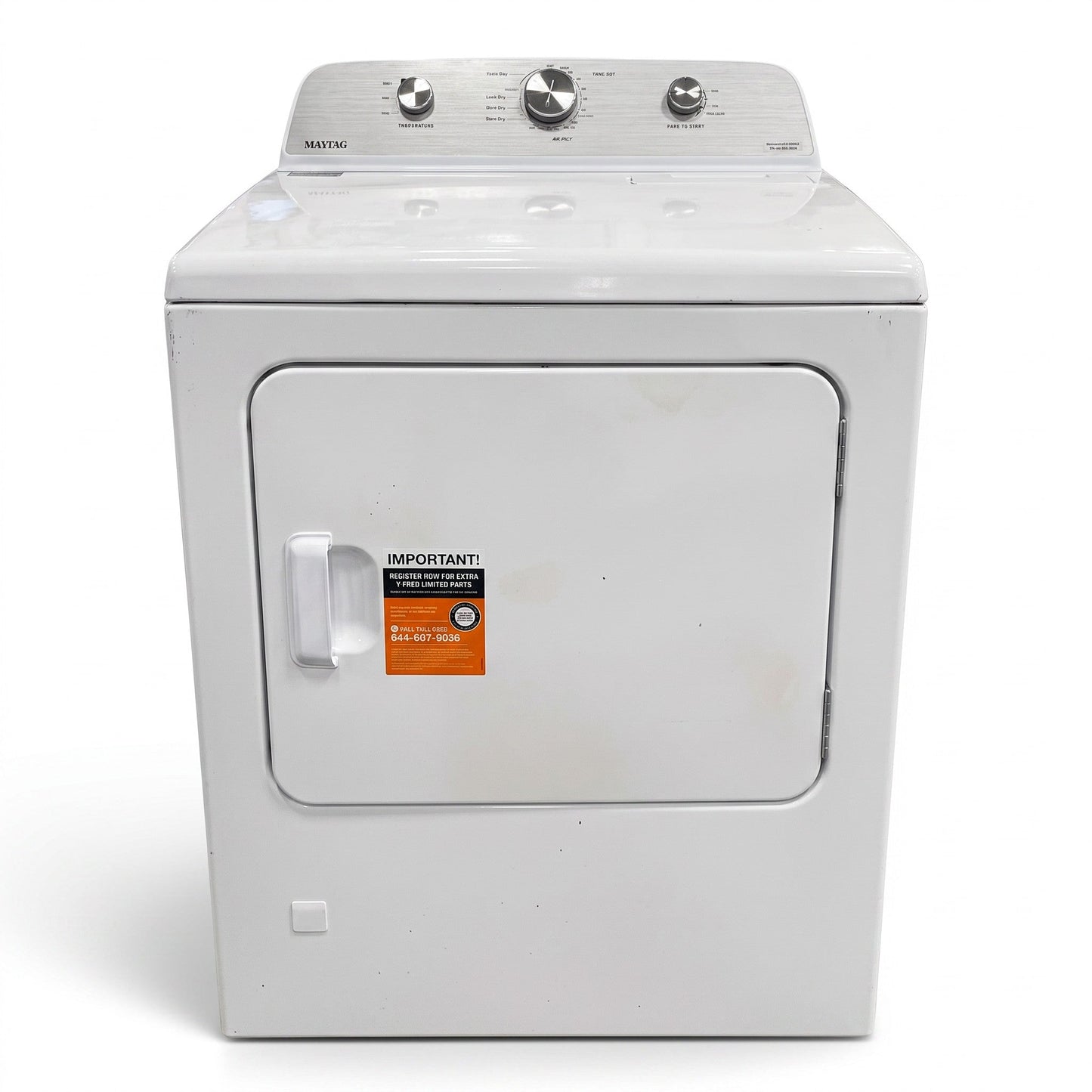 PAWFT17456 Maytag Gas Dryer, White