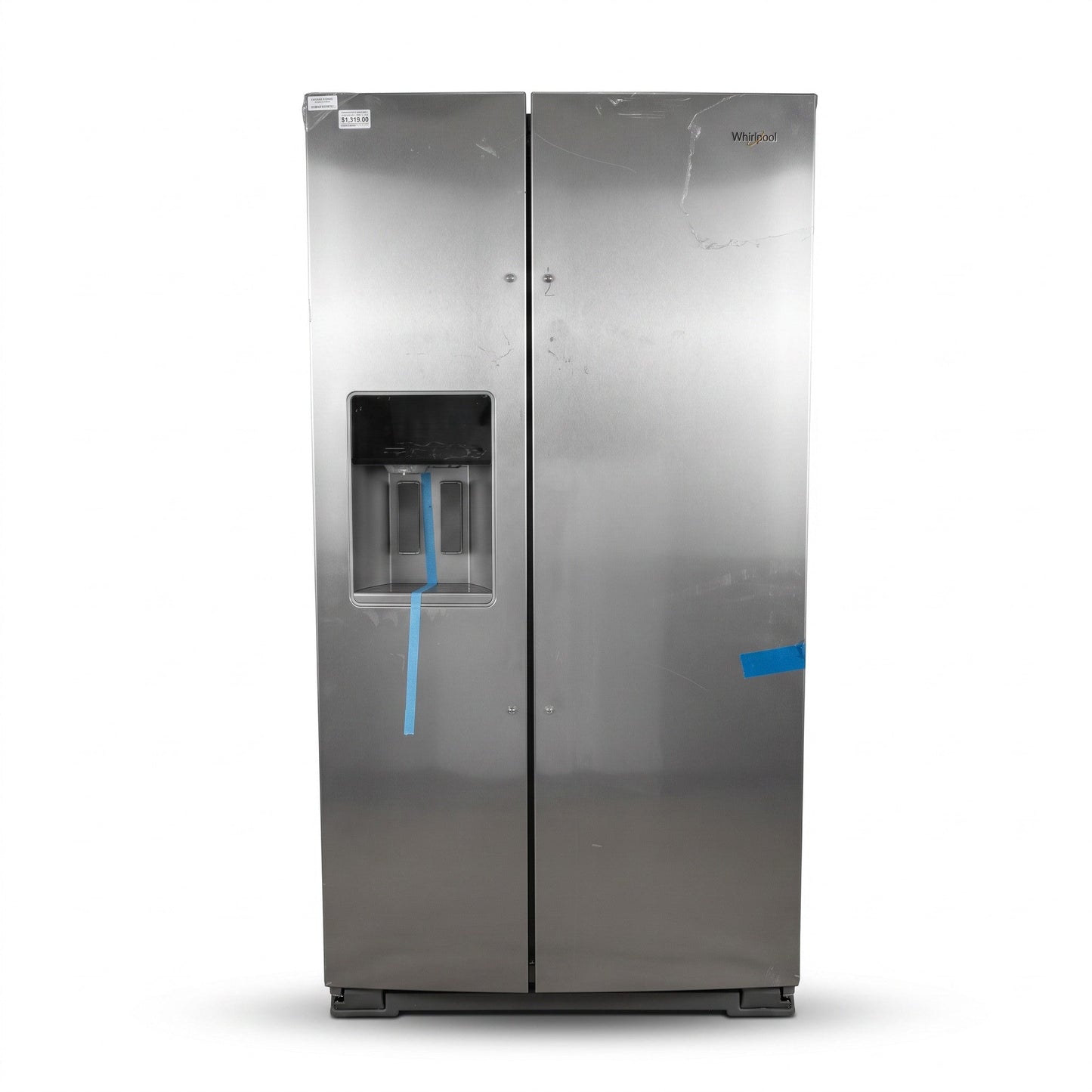 PAWFT17460 Whirlpool Side-by-Side Refrigerator w/ Dispenser, Stainless