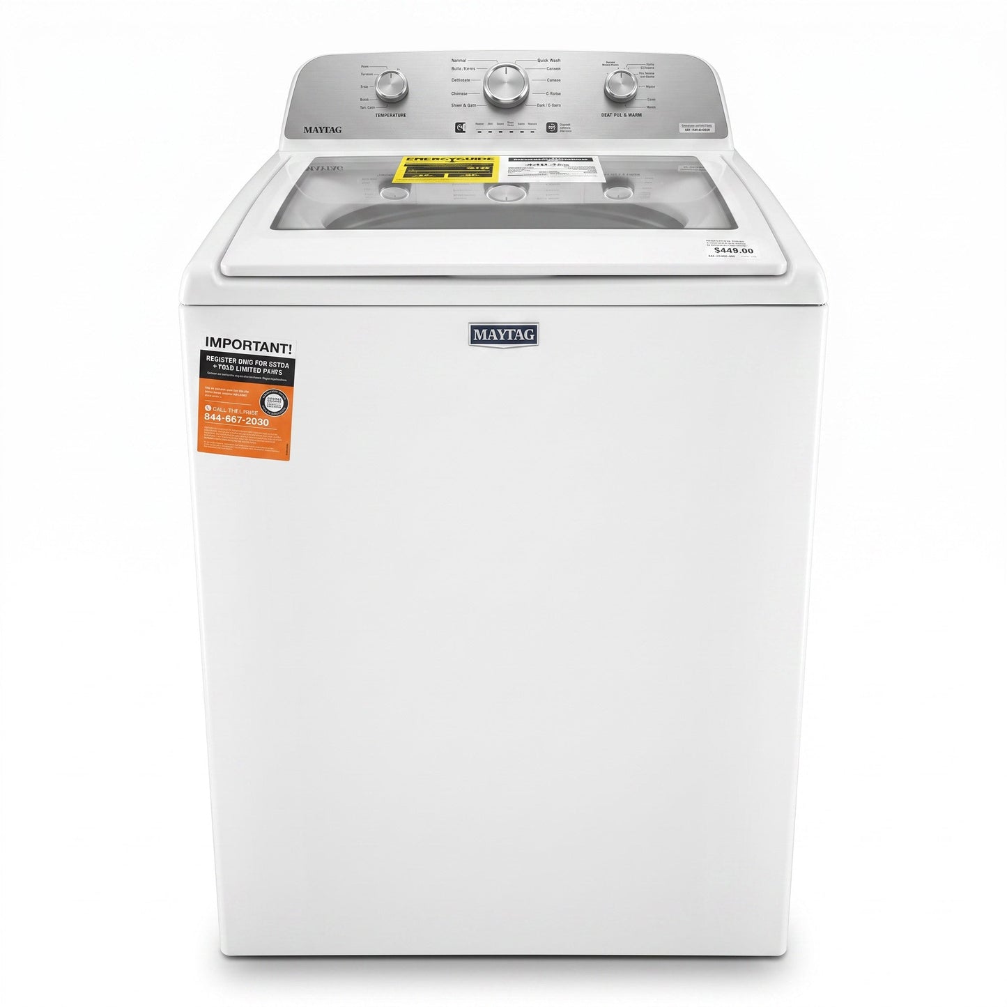 PAWFT17463 Maytag Top Load Washer, White