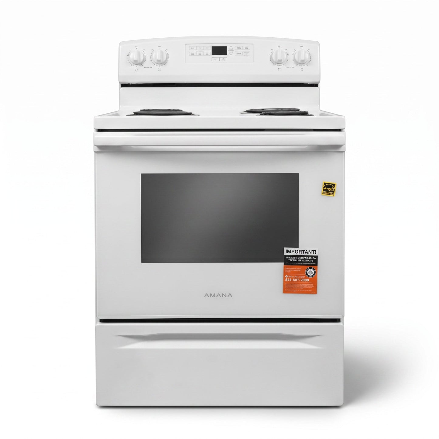 PAWFT17484 Amana Electric Coil-Top Range, White