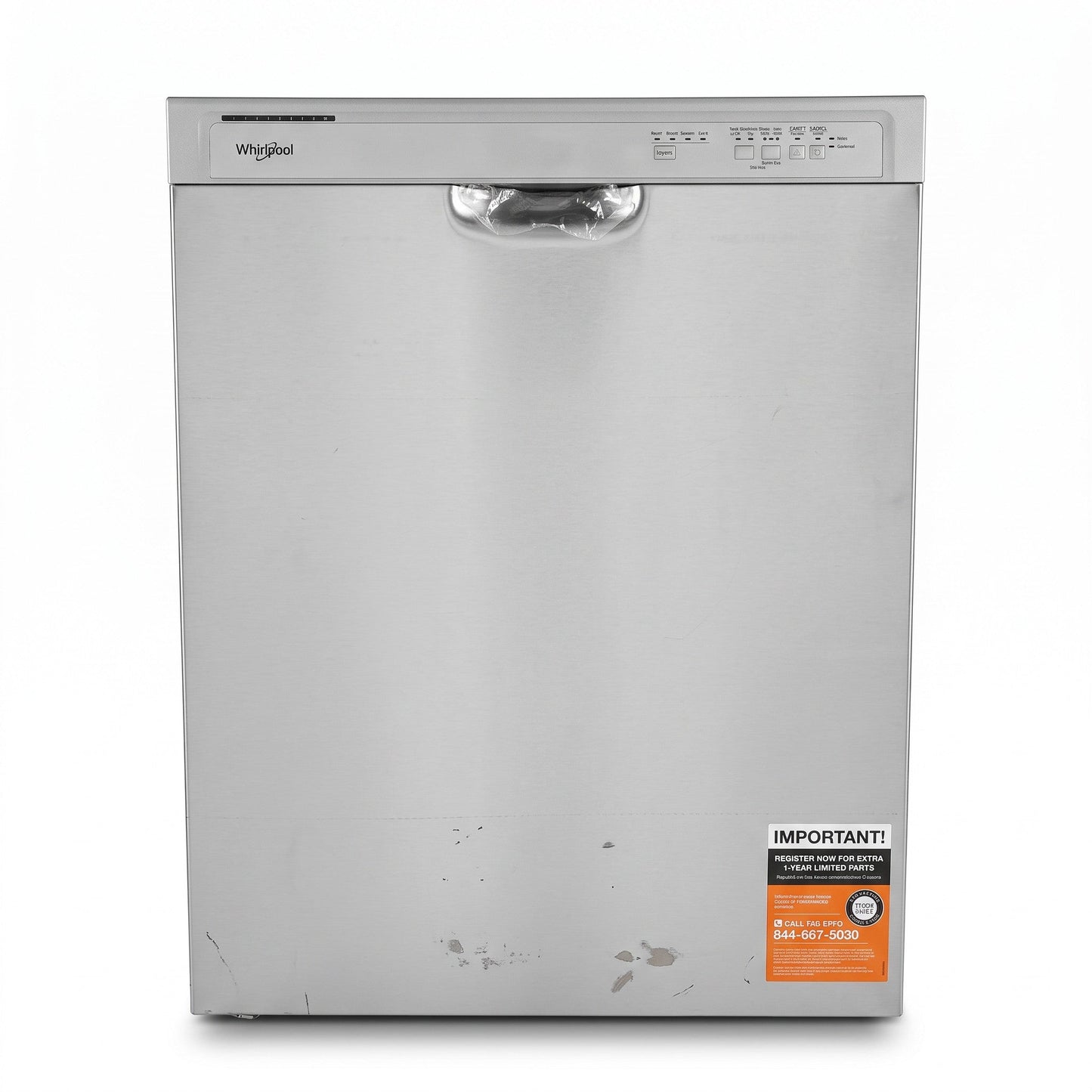 PAWFT17485 Whirlpool Dishwasher, Stainless