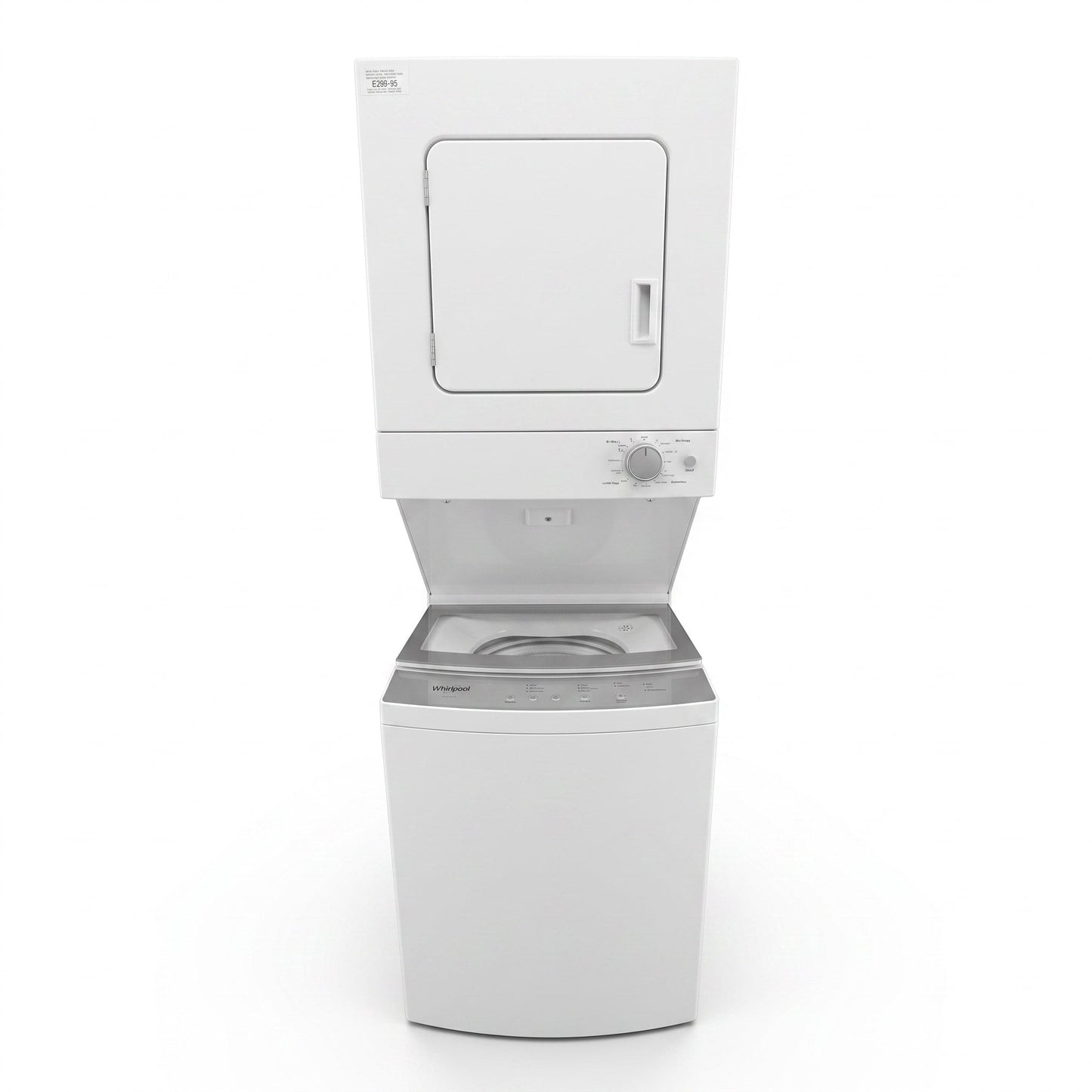PAWFT17488 Whirlpool Stacked Washer/Dryer Laundry Center, White