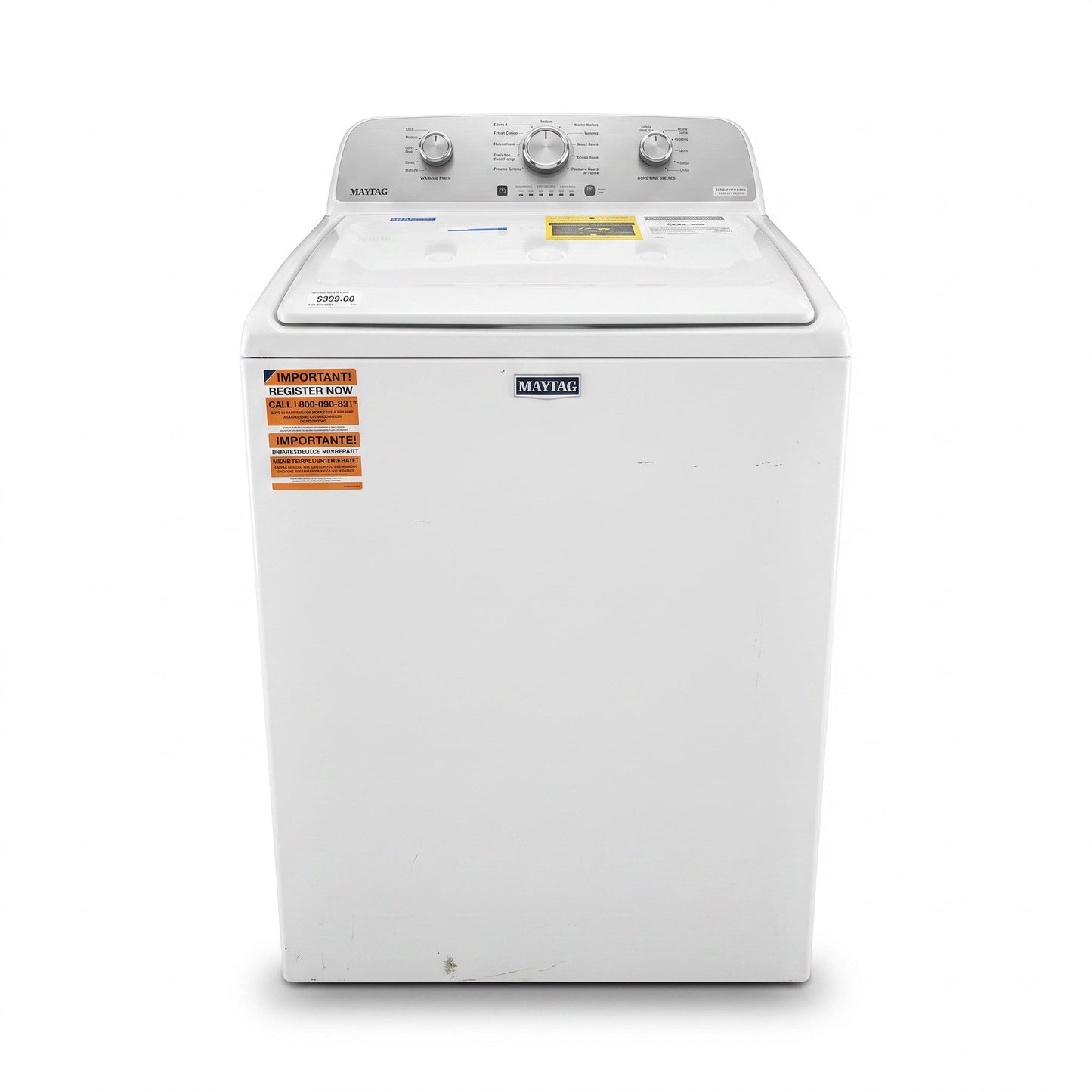 PAWFT17492 Maytag Top Load Washer, White