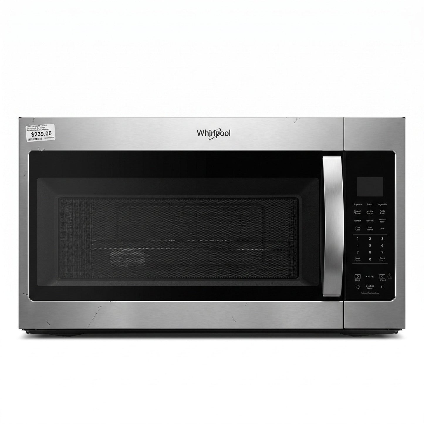 PAWFT17503 Whirlpool OTR Microwave, Stainless