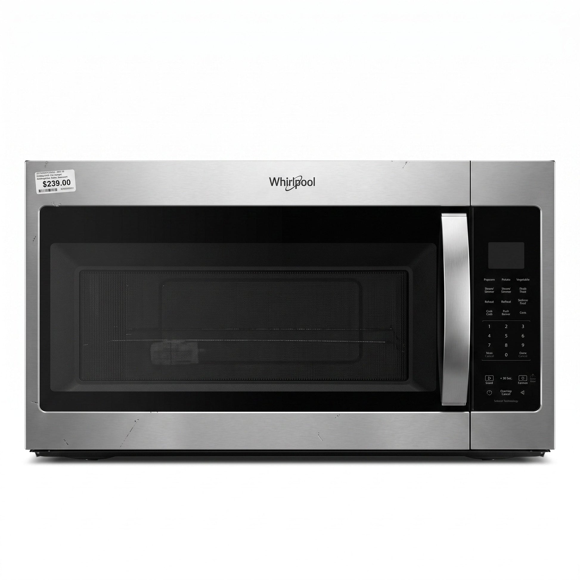 PAWFT17503 Whirlpool OTR Microwave, Stainless