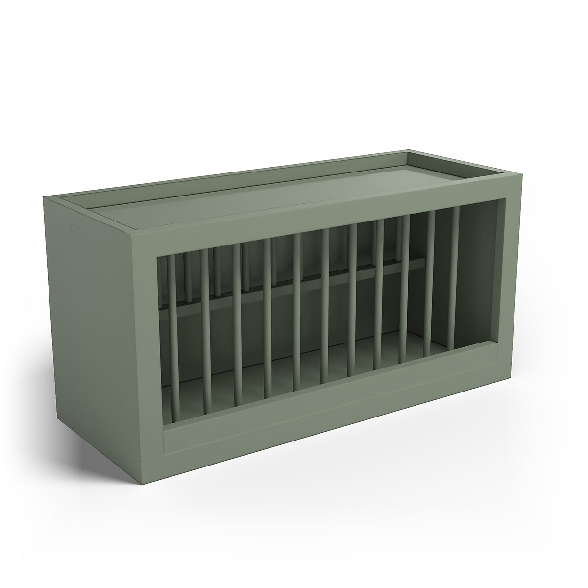 Special Order - 30" x 15" Plate Rack Forest Green - PR3015