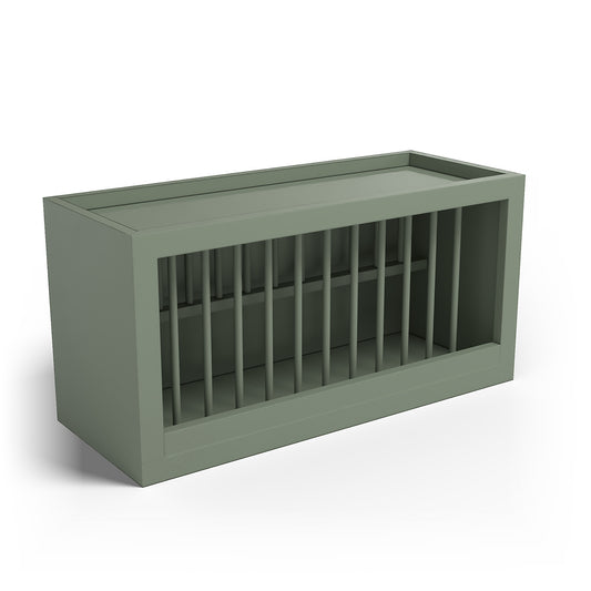 Special Order - 30" x 15" Plate Rack Forest Green - PR3015