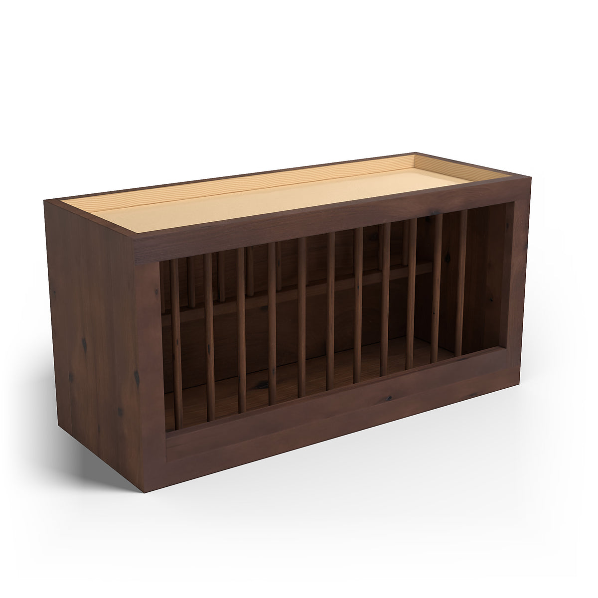 Special Order - 30" x 15" Plate Rack Rustic Walnut - PR3015 GHI GHI Accessories Plate Rack Rustic Walnut Special Order SPRWS