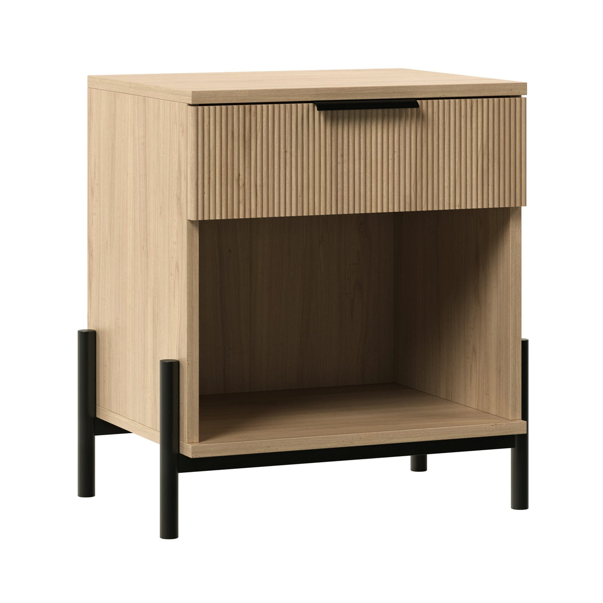 Paris 24" Reeded Wood Nightsta in-store location-set published-all-channels