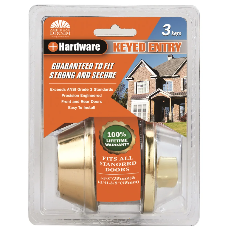 Single Cylinder Deadbolts Polished Brass Deadbolt Locks