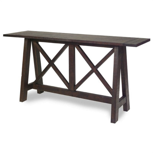 Distressed Wood Console Table