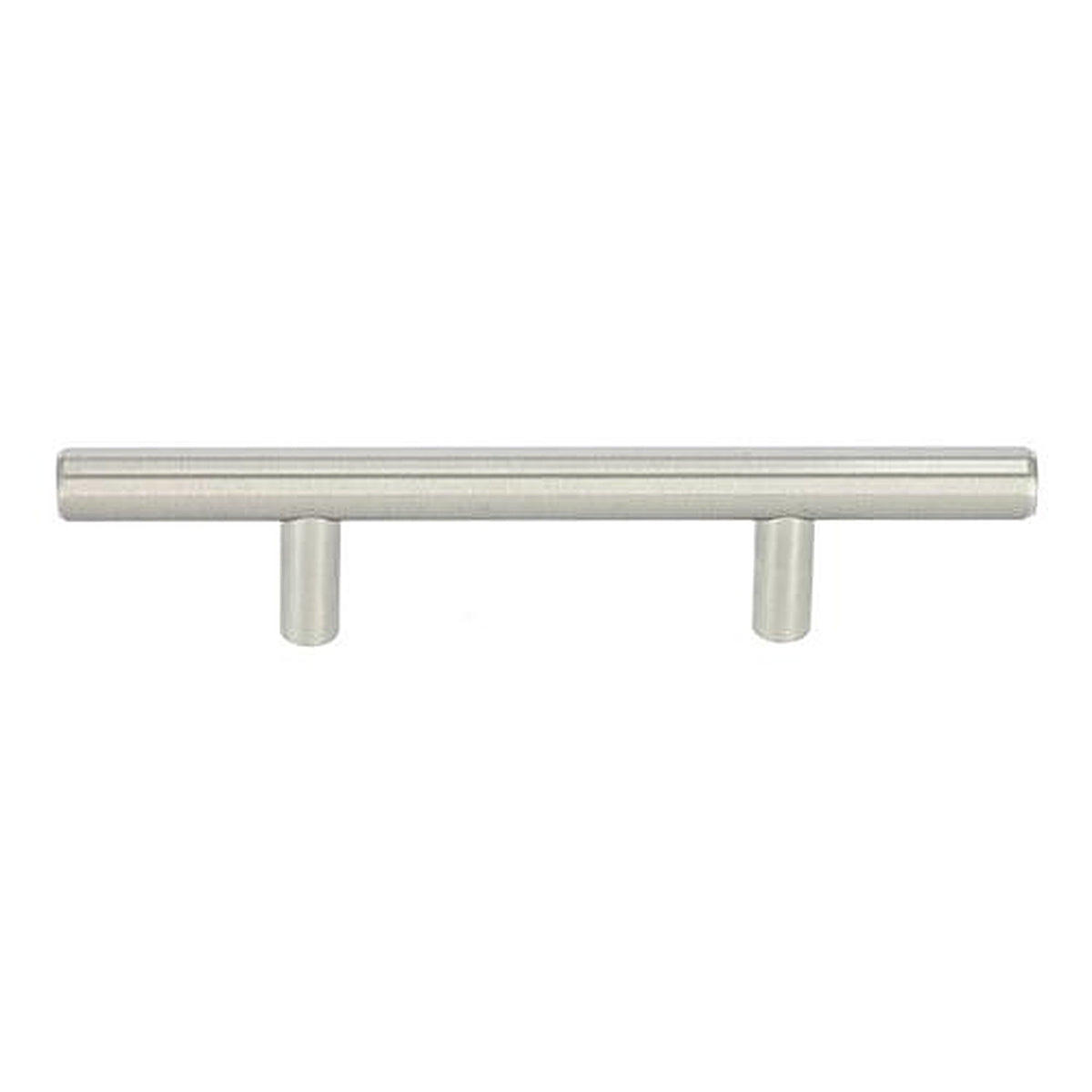 3 inch satin nickel round bar cabinet pull